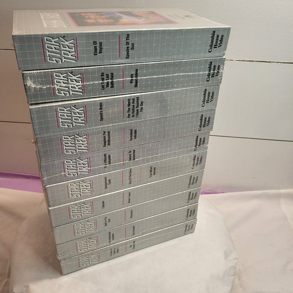 Lot 10 STAR TREK TOS Collectors Ed SEALED NEW Unused VHS Tape Near Mint